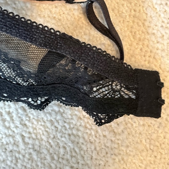 Aubade Paris Danse des Sens Lace Push-Up Bra – Black / Nude – 32B (FR 85B) - Picture 6 of 10